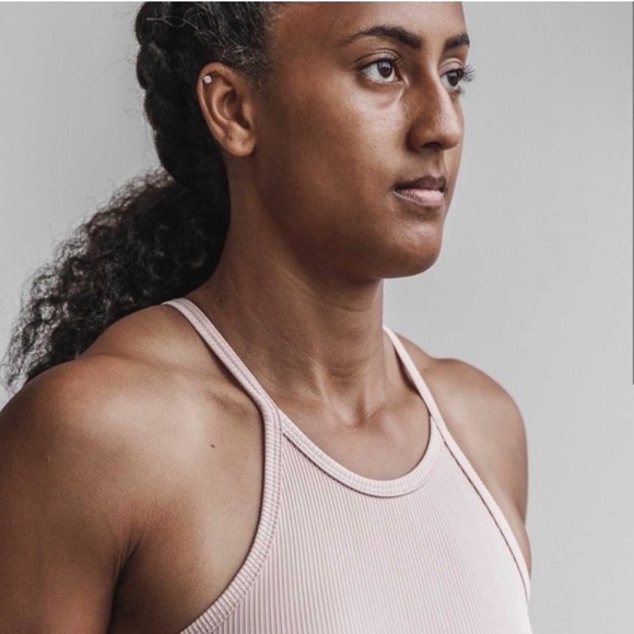 Pink Ribbed Tank Top - Picture 6 of 6